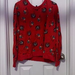 Pug cropped sweatshirt